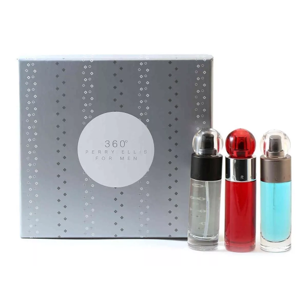 SET PERRY ELLIS 360° COFFRET 3 PZAS CABALLERO