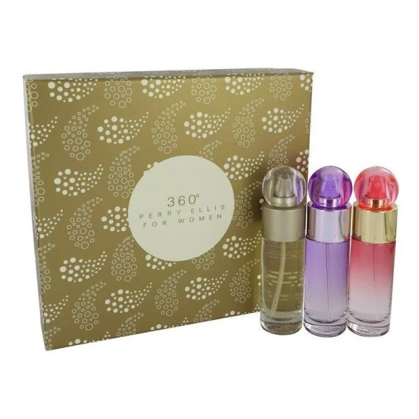 SET PERRY ELLIS 360° COFFRET 3 PZAS DAMA