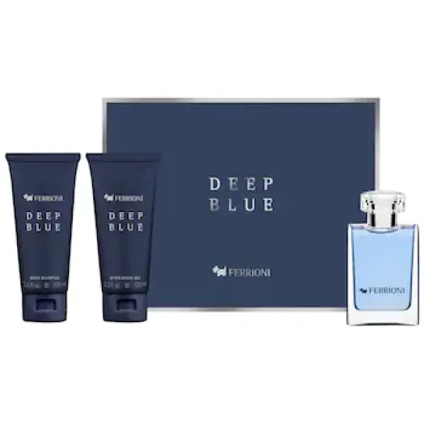 SET FERRIONI DEEP BLUE 4 PZAS CABALLERO