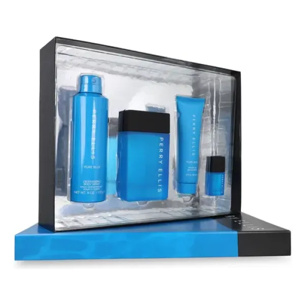 SET PERRY ELLIS PURE BLUE 4 PZAS CABALLERO