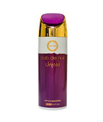 ARMAF CLUB DE NUIT UNTOLD 200 ML BODY SPRAY DAMA