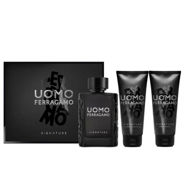 SET SALVATORE FERRAGAMO UOMO SIGNATURE 3 PZAS CABALLERO